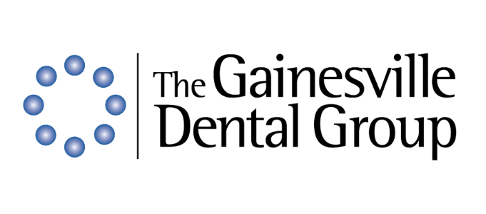 The Gainesville Dental Group logo with blue circles and text.